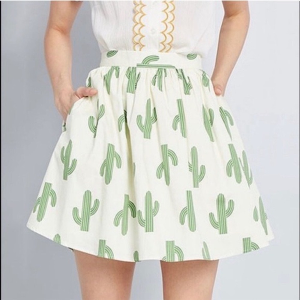 Cactus Print Skirt 🌵